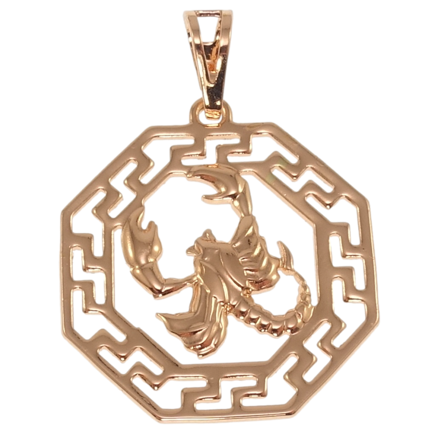 Кулон Xuping Позолота РО Знак Зодиака Рак для цепочки до 7мм фото №1