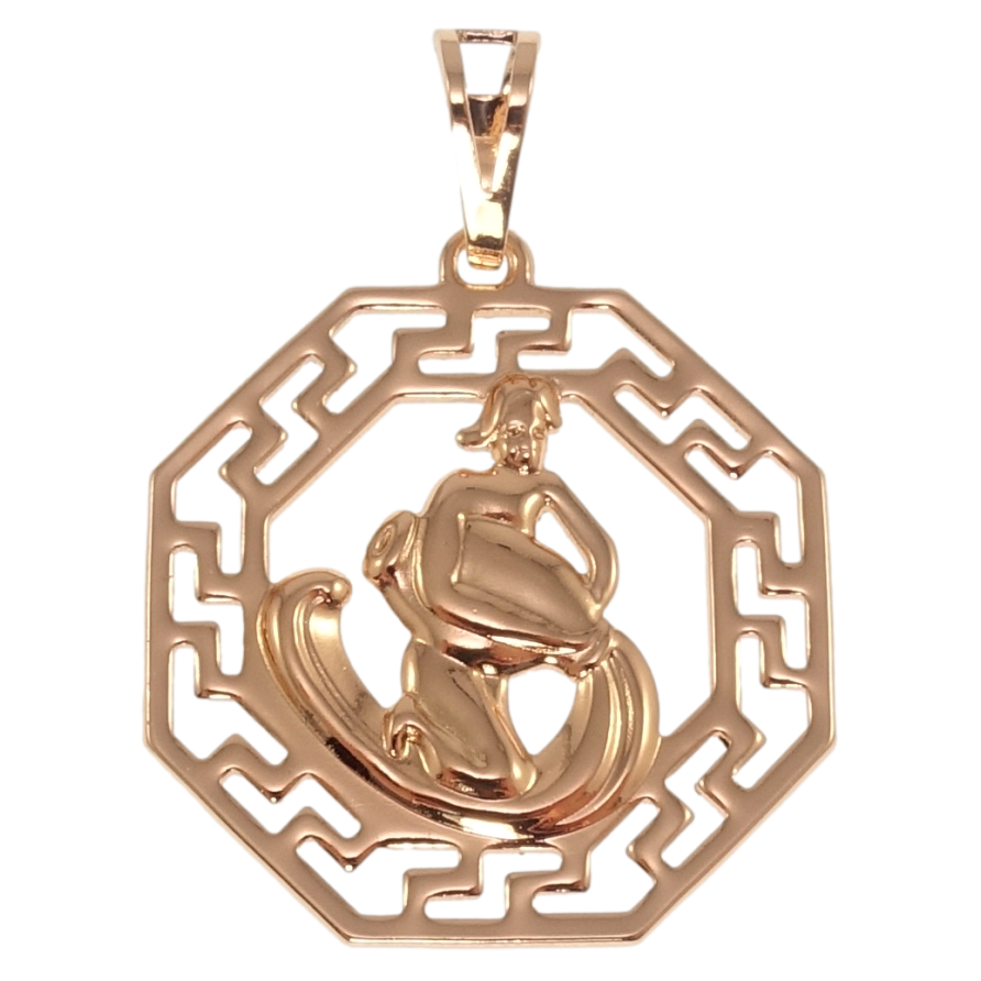 Кулон Xuping Позолота РО Знак Зодиака Водолей для цепочки до 7мм фото №1