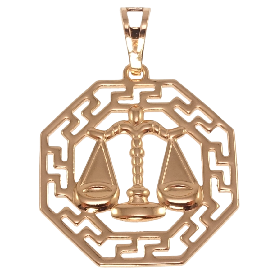 Кулон Xuping Позолота РО Знак Зодиака Весы для цепочки до 7мм фото №1