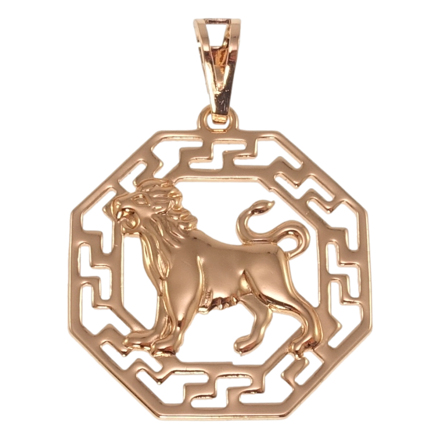 Кулон Xuping Позолота РВ Знак Зодіаку Лев для ланцюжка до 7мм фото №1