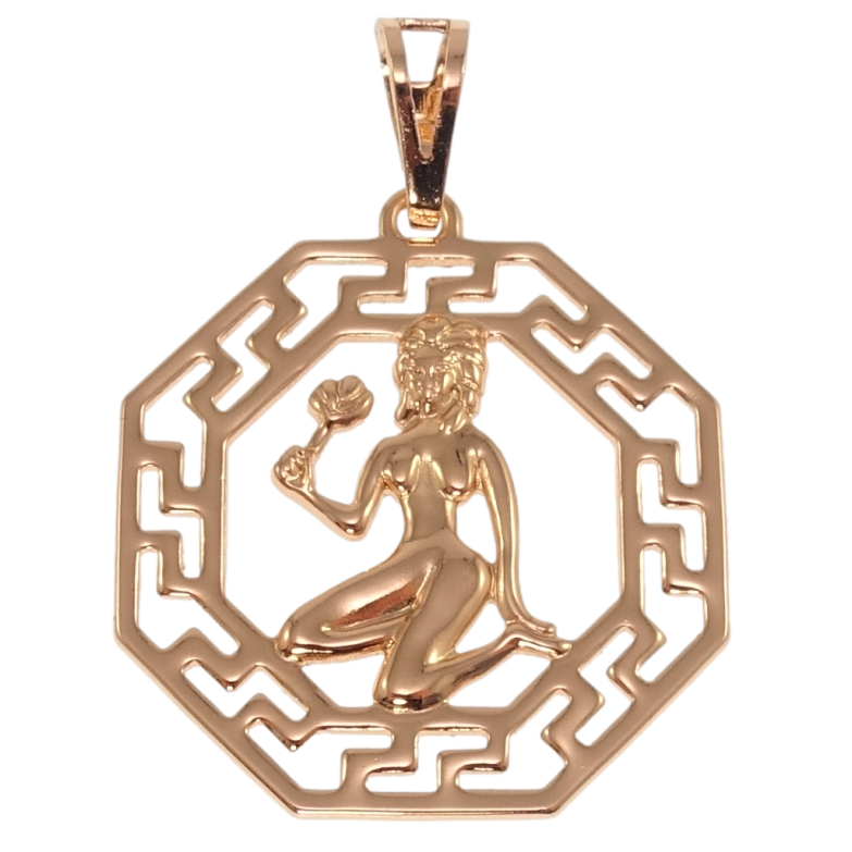 Кулон Xuping Позолота РО Знак Зодиака Дева для цепочки до 7мм фото №1