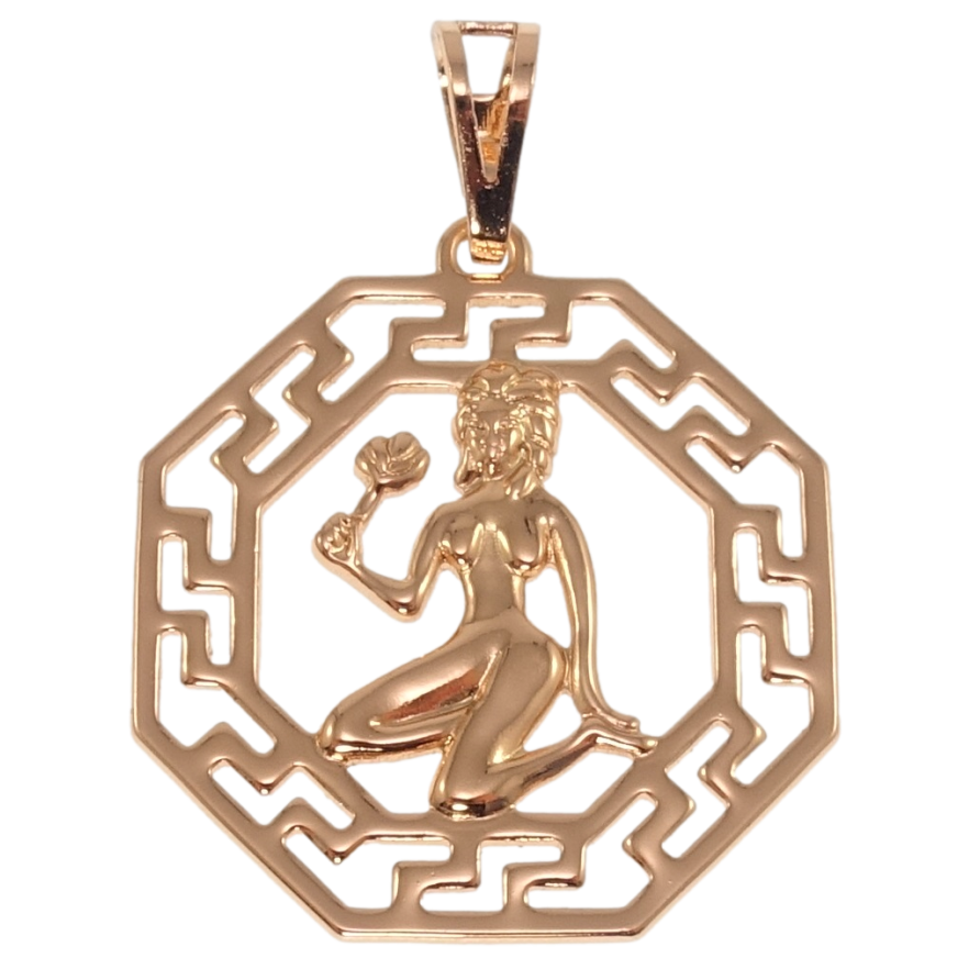Кулон Xuping Позолота РО Знак Зодиака Дева для цепочки до 7мм фото №1