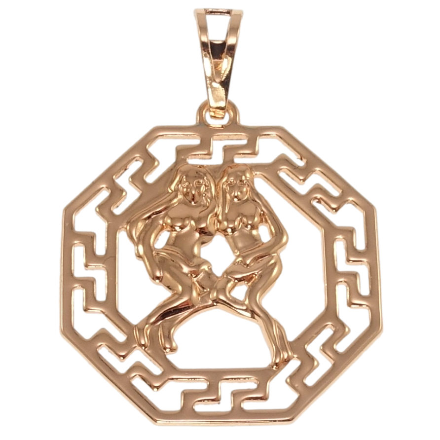 Кулон Xuping Позолота РВ Знак Зодіаку Близнюки для ланцюжка до 7мм фото №1