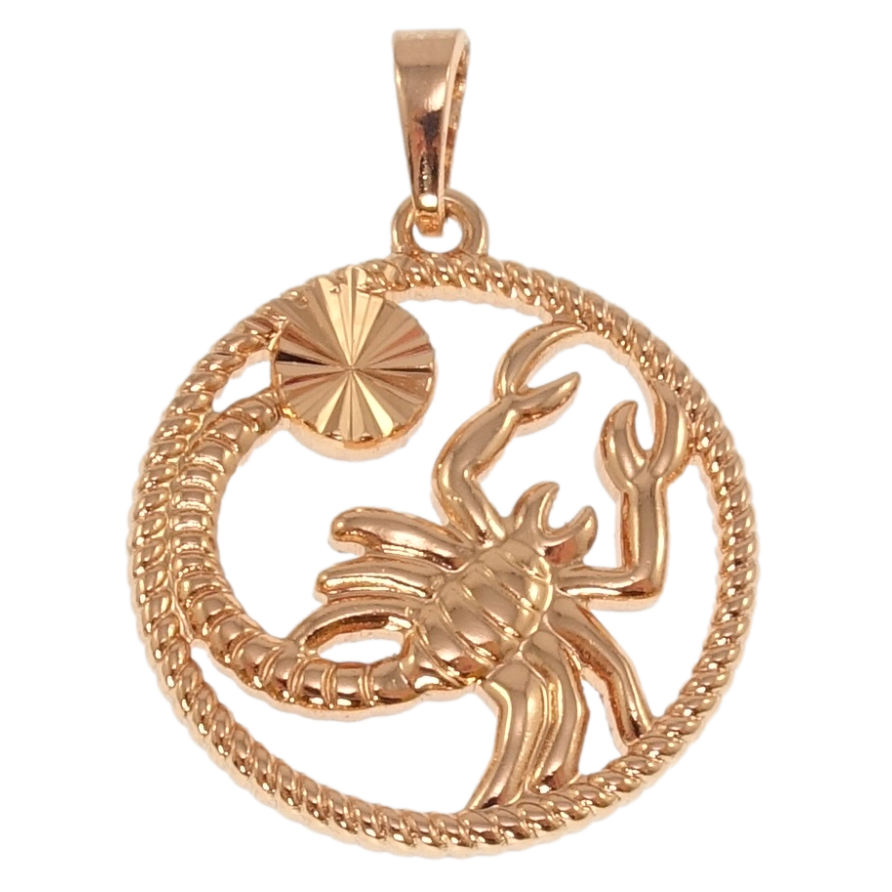 Кулон Xuping Позолота РВ Знак Зодіаку Скорпіон для ланцюжка до 5мм фото №1