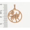 Кулон Xuping Позолота РО Знак Зодиака Телец для цепочки до 5мм фото №2