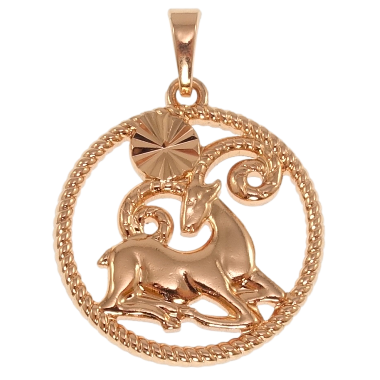 Кулон Xuping Позолота РО Знак Зодиака Овен для цепочки до 5мм фото №8