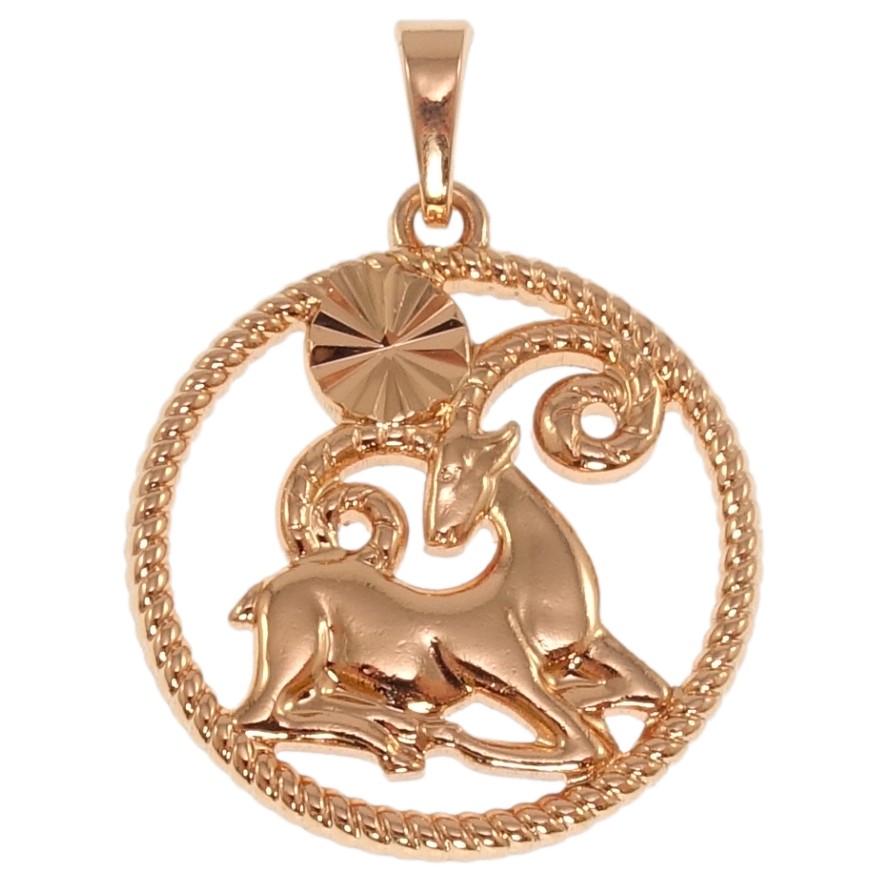 Кулон Xuping Позолота РВ Знак Зодіаку Овен для ланцюжка до 5мм фото №1