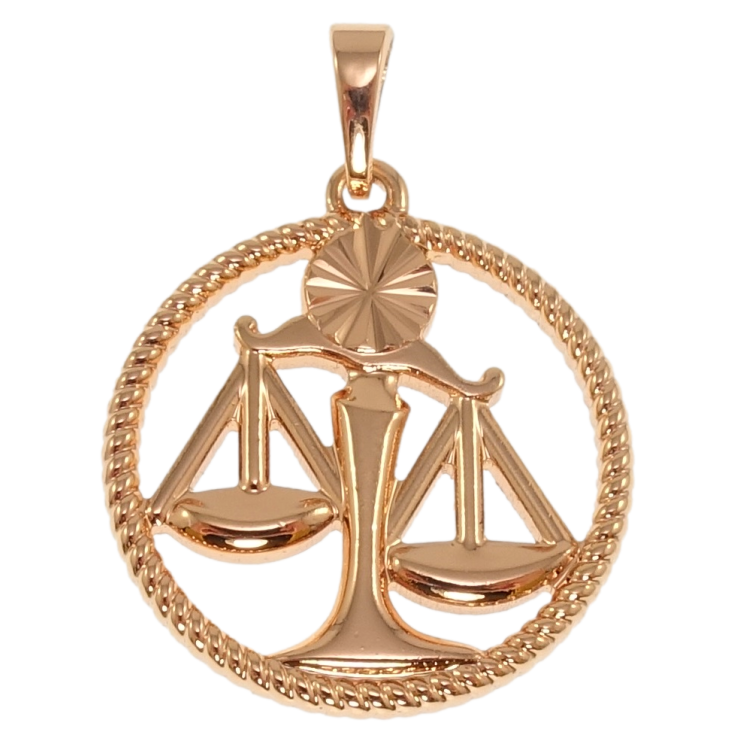 Кулон Xuping Позолота РВ Знак Зодіаку Терези для ланцюжка до 5мм фото №17