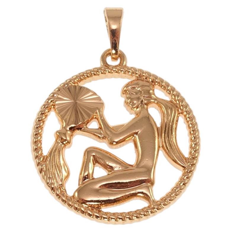Кулон Xuping Позолота РО Знак Зодиака Водолей для цепочки до 5мм фото №1
