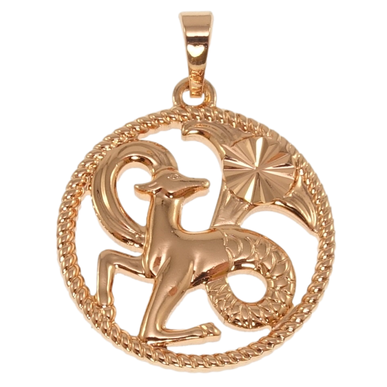 Кулон Xuping Позолота РО Знак Зодиака Козерог для цепочки до 5мм фото №10