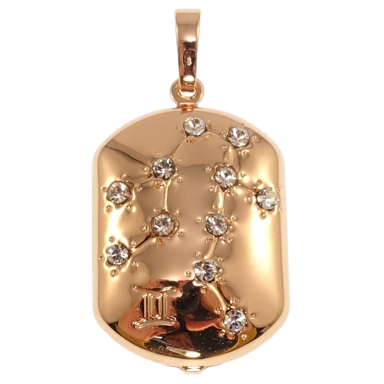 Кулон Xuping Позолота РО Знак Зодиака Близнецы для цепочки до 6мм фото №1