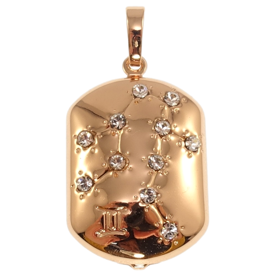 Кулон Xuping Позолота РВ Знак Зодіаку Близнюки для ланцюжка до 6мм фото №1