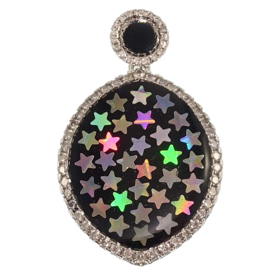 Кулон Xuping Родій Зоряна ніч для ланцюжка до 4мм фото №1