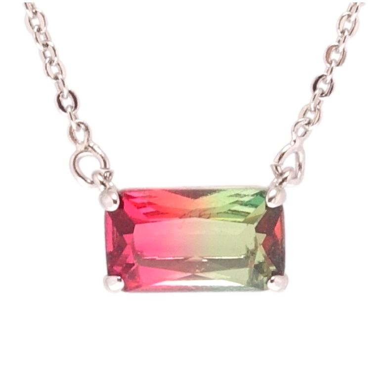 Підвіска на ланцюжку Xuping Родій Двоколірний кристал розмір 45-48см х 1мм фото №1