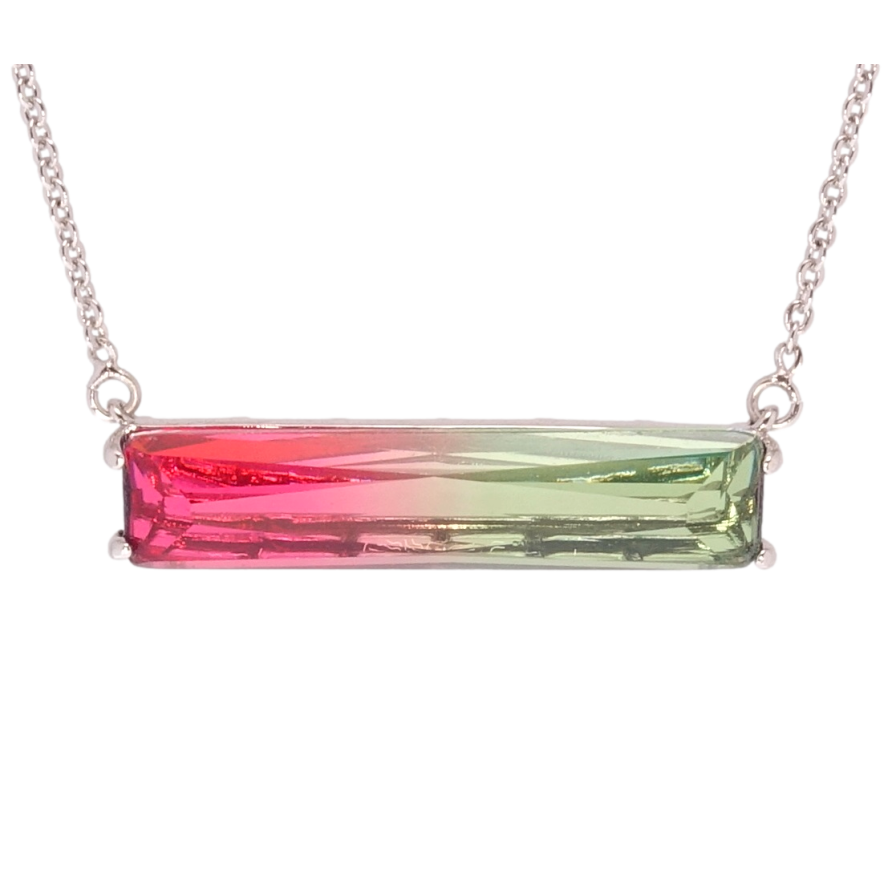 Подвеска на цепочке Xuping Родий Двухцветный кристалл размер 47-50см х 1мм фото №1 Подвеска на цепочке Xuping Родий Двухцветный кристалл размер 47-50см х 1мм фото №1