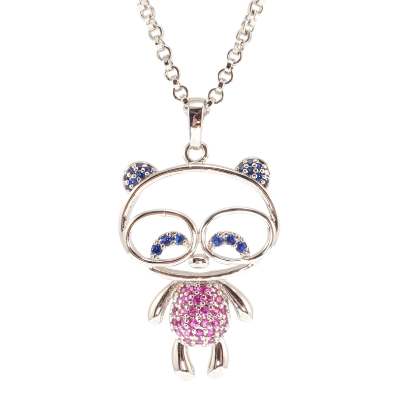 Подвеска на цепочке Xuping Родий Мишка размер 80-85см х 2мм фото №10