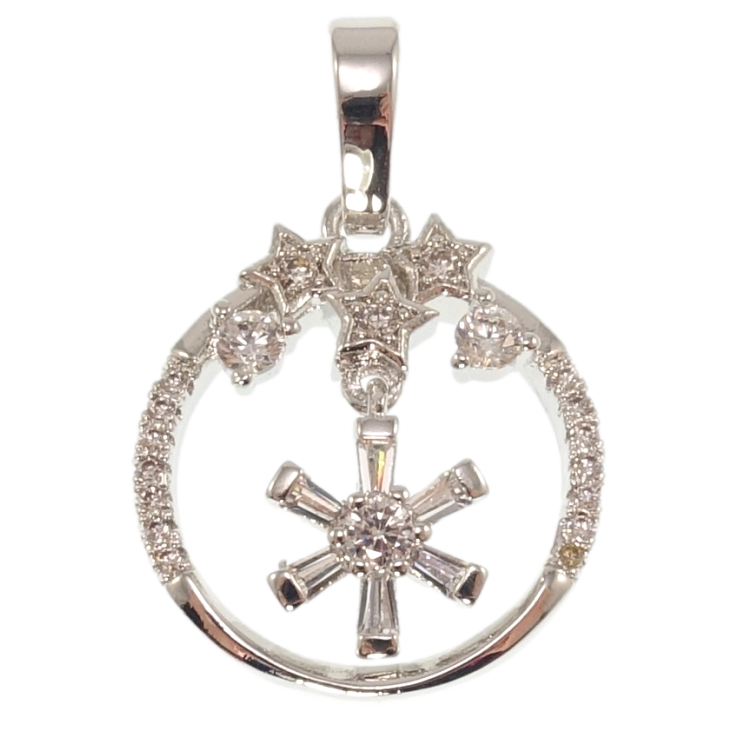 Кулон Xuping Родій Каблучка з зірками для ланцюжка до 6мм фото №21