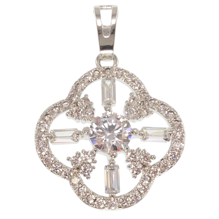 Кулон Xuping Родій Квітка для ланцюжка до 6мм фото №19