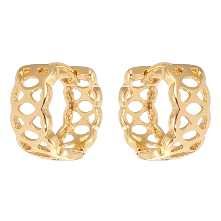 Сережки Xuping Позолота 18K колечка Різний орнамент фото №11 Сережки Xuping Позолота 18K колечка Різний орнамент фото №11