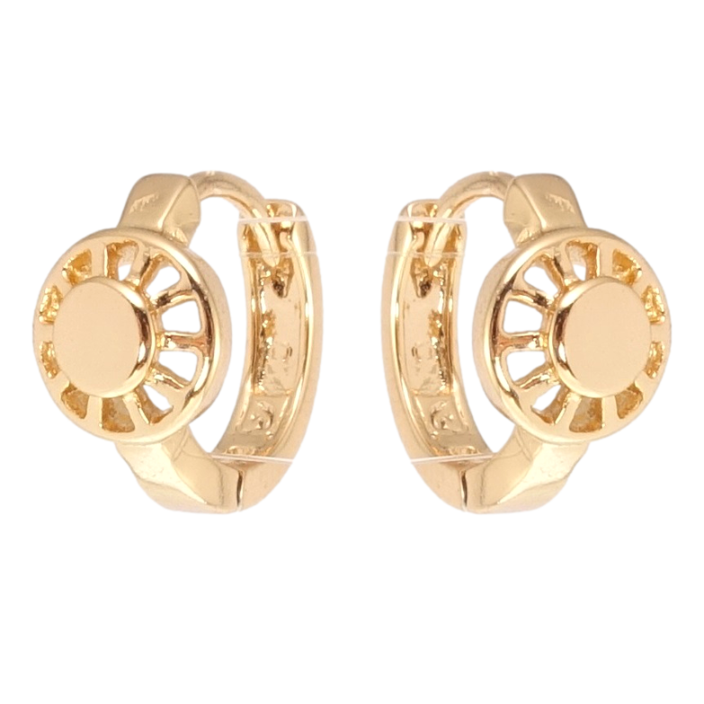 Сережки Xuping Позолота 18K колечка Різний орнамент фото №1