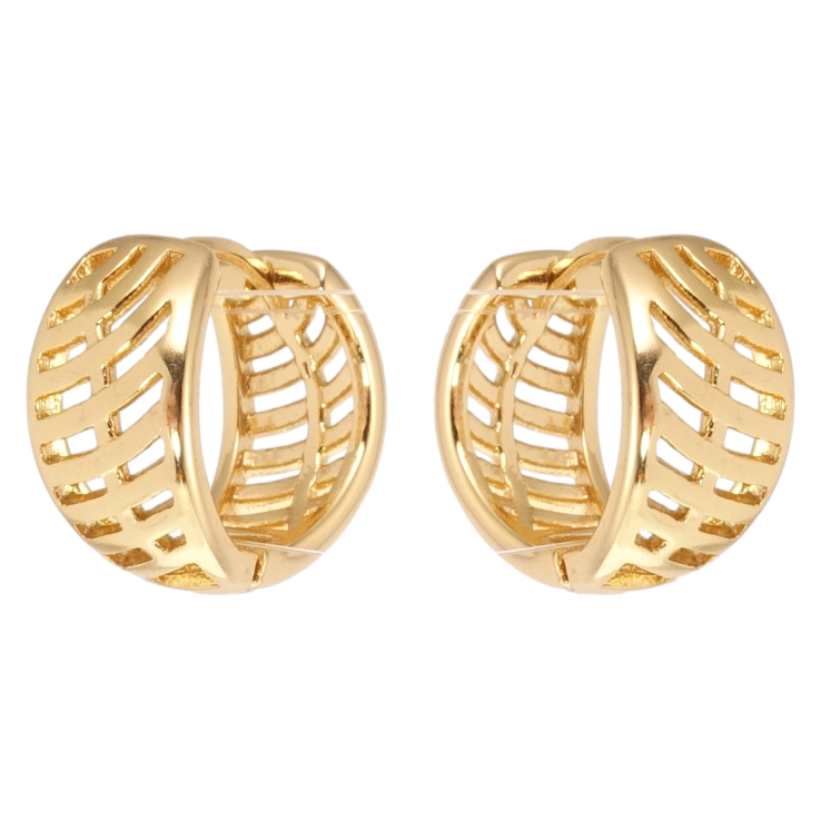 Сережки Xuping Позолота 18K колечка Різний орнамент фото №12 Сережки Xuping Позолота 18K колечка Різний орнамент фото №12