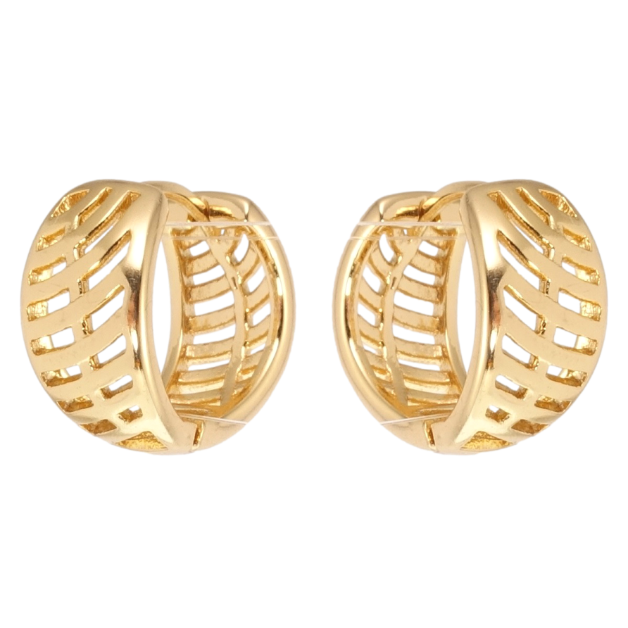 Сережки Xuping Позолота 18K колечка Різний орнамент фото №1