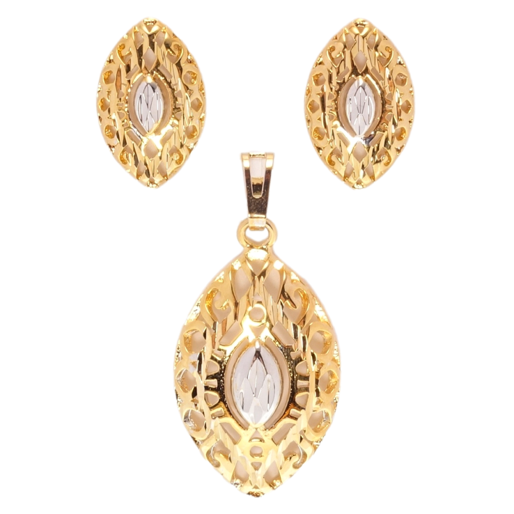 Набір Xuping Позолота + Родій Сережки Кулон Різний візерунок фото №21