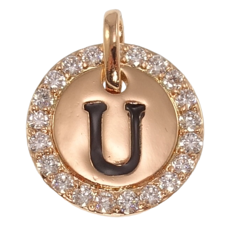 Кулон Xuping Позолота РВ Літера U для ланцюжка до 3мм фото №11