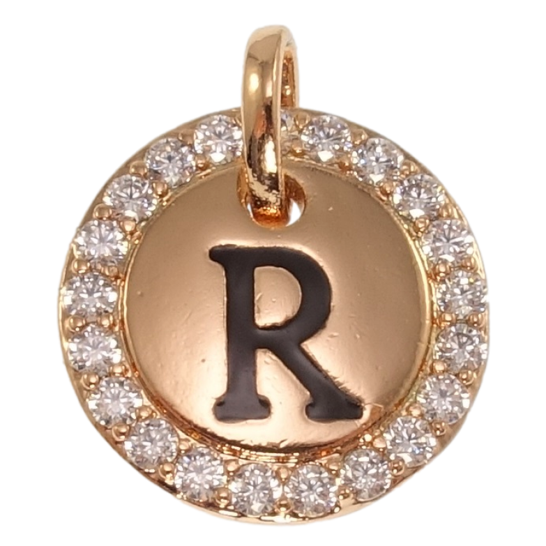 Кулон Xuping Позолота РВ Літера R для ланцюжка до 3мм фото №1