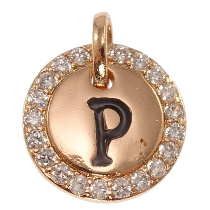 Кулон Xuping Позолота РВ Літера P для ланцюжка до 3мм фото №7