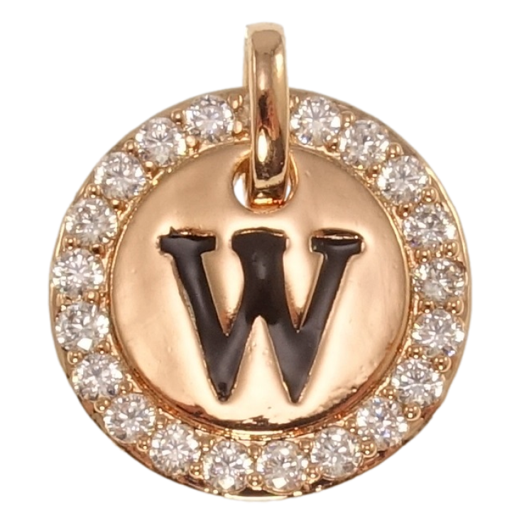 Кулон Xuping Позолота РВ Літера W для ланцюжка до 3мм фото №23