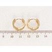 Сережки Xuping Позолота 18K колечка Декоративний орнамент фото №2