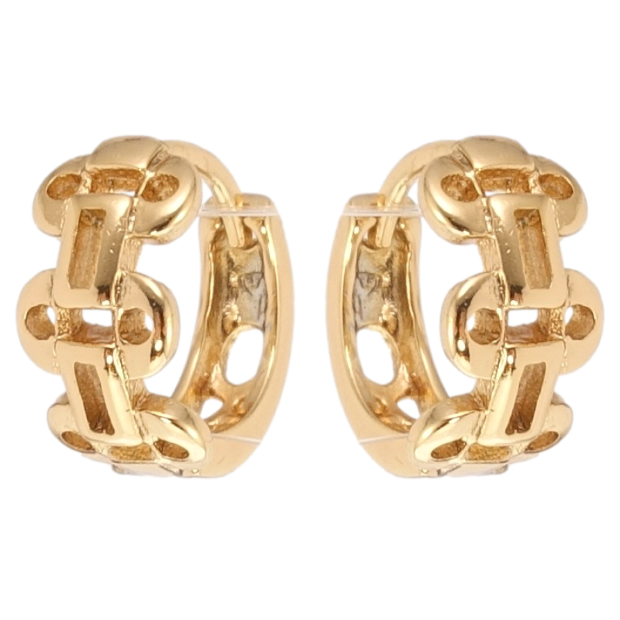 Сережки Xuping Позолота 18K колечка Декоративний орнамент фото №1