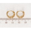 Сережки Xuping Позолота 18K колечка Декоративний орнамент фото №2