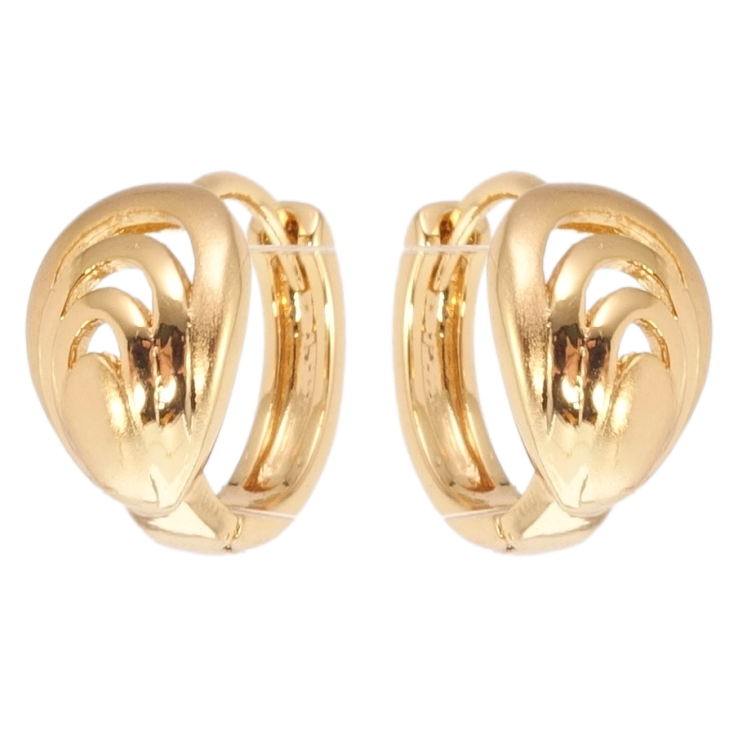 Сережки Xuping Позолота 18K колечка Декоративний орнамент із напиленням фото №25 Сережки Xuping Позолота 18K колечка Декоративний орнамент із напиленням фото №25