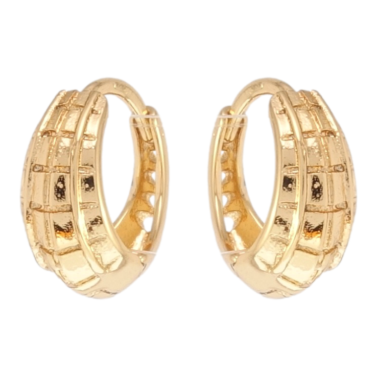 Сережки Xuping Позолота 18K колечка Декоративний орнамент фото №4 Сережки Xuping Позолота 18K колечка Декоративний орнамент фото №4