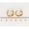 Сережки Xuping Позолота 18K колечка Декоративний квітковий орнамент фото №2