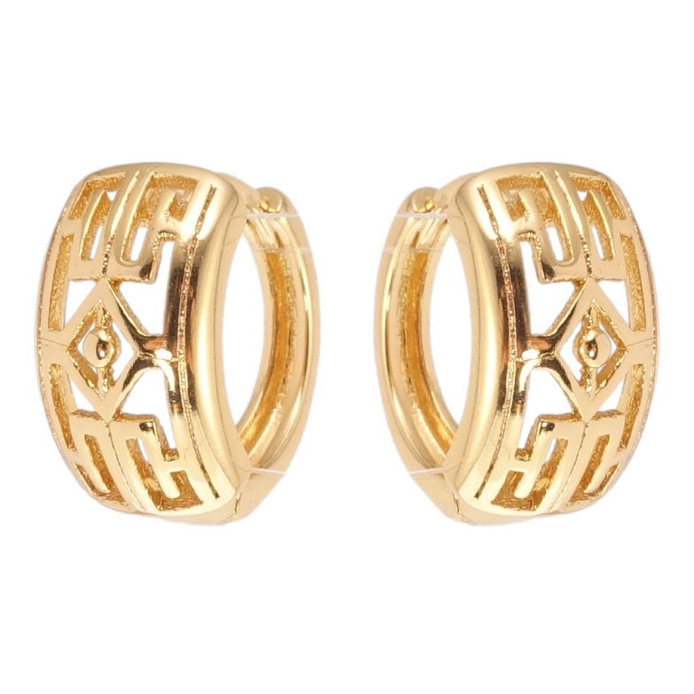 Сережки Xuping Позолота 18K колечка Різний орнамент фото №18