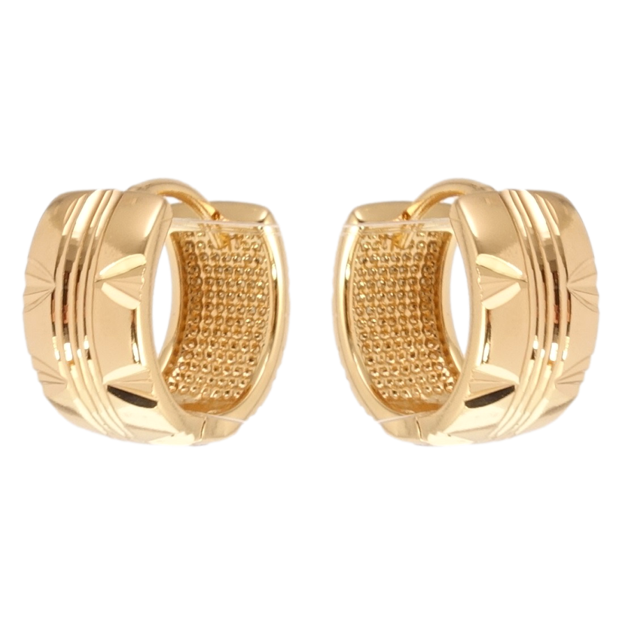 Сережки Xuping Позолота 18K колечка Декоративний орнамент фото №1