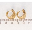 Сережки Xuping Позолота 18K колечка Декоративний орнамент фото №2