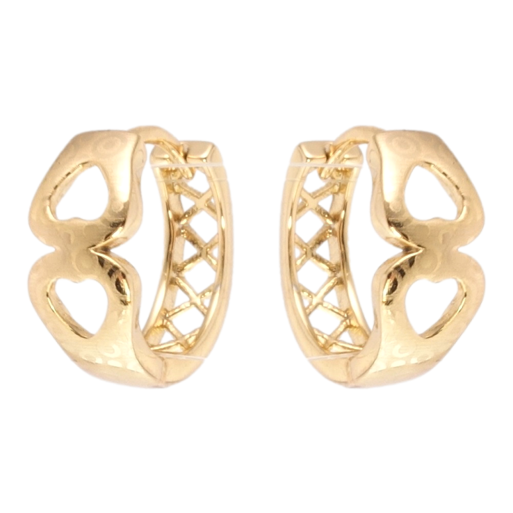 Сережки Xuping Позолота 18K колечка Декоративні з візерунком напиленням фото №7 Сережки Xuping Позолота 18K колечка Декоративні з візерунком напиленням фото №7