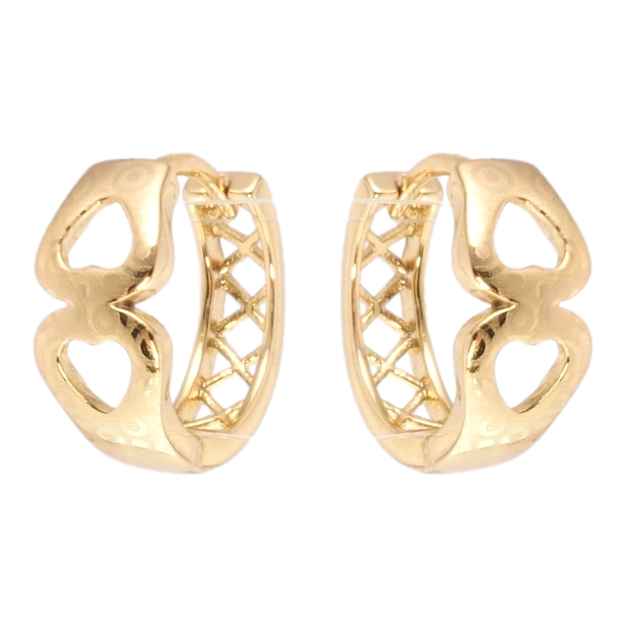 Серьги Xuping Позолота 18K колечки Декоративные с узором напылением фото №1