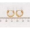 Серьги Xuping Позолота 18K колечки Декоративный ромбовый орнамент фото №2