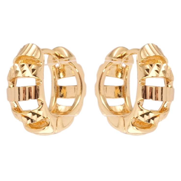 Сережки Xuping Позолота 18K колечка Декоративний орнамент фото №17 Сережки Xuping Позолота 18K колечка Декоративний орнамент фото №17