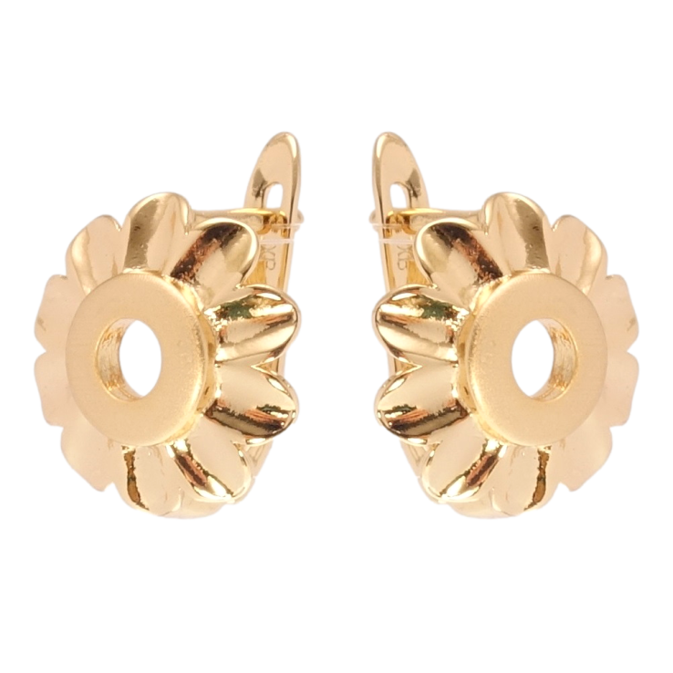 Сережки Xuping Позолота 18K англійський замок Квіточки з напиленням фото №7 Сережки Xuping Позолота 18K англійський замок Квіточки з напиленням фото №7