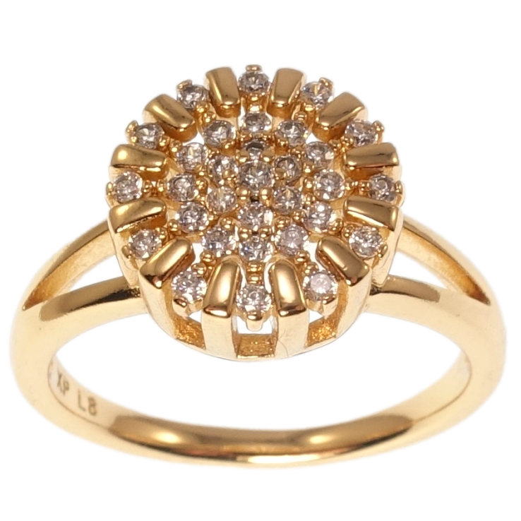 Каблучка Xuping Позолота 18K Іскристість фото №25 Каблучка Xuping Позолота 18K Іскристість фото №25