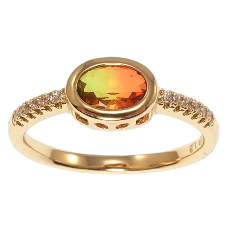 Кольцо Xuping Позолота 18K Зелено-красный кристалл фото №20 Кольцо Xuping Позолота 18K Зелено-красный кристалл фото №20