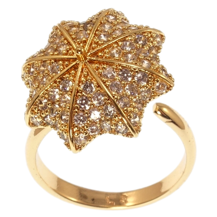 Каблучка Xuping Позолота 18K Зонт, що обертається фото №9 Каблучка Xuping Позолота 18K Зонт, що обертається фото №9