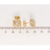 Серьги Xuping Позолота 18K пусеты Кристаллы с накладкой фото №2