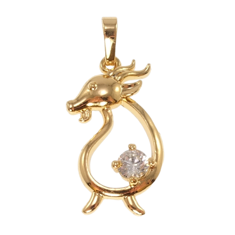 Кулон Xuping Позолота 18K Знак Східного Гороскопу Коза для ланцюжка до 6мм фото №6